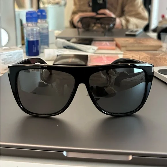 Saint Laurent Dark Frame Sunglasses - Picture 4 of 5